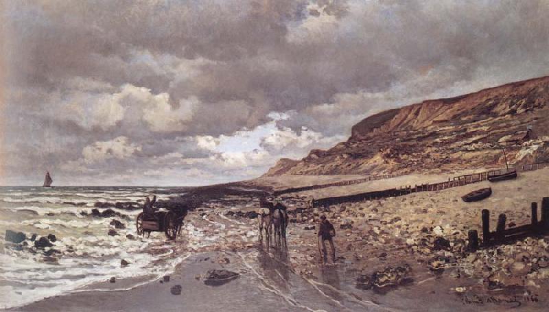 Claude Monet The Pointe de la Heve at Low Tide oil painting image